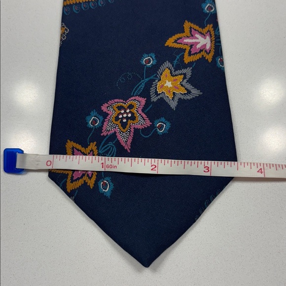 Christian Dior Paisley Silk Neckwear Tie Vintage - Picture 7 of 7